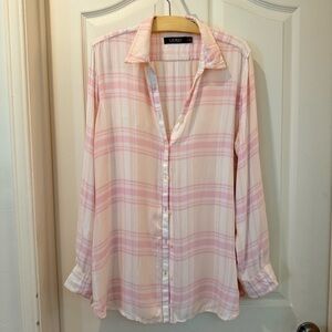 Lauren Ralph Lauren Soft like butter! Pink & Cream Plaid Button-Down Shirt